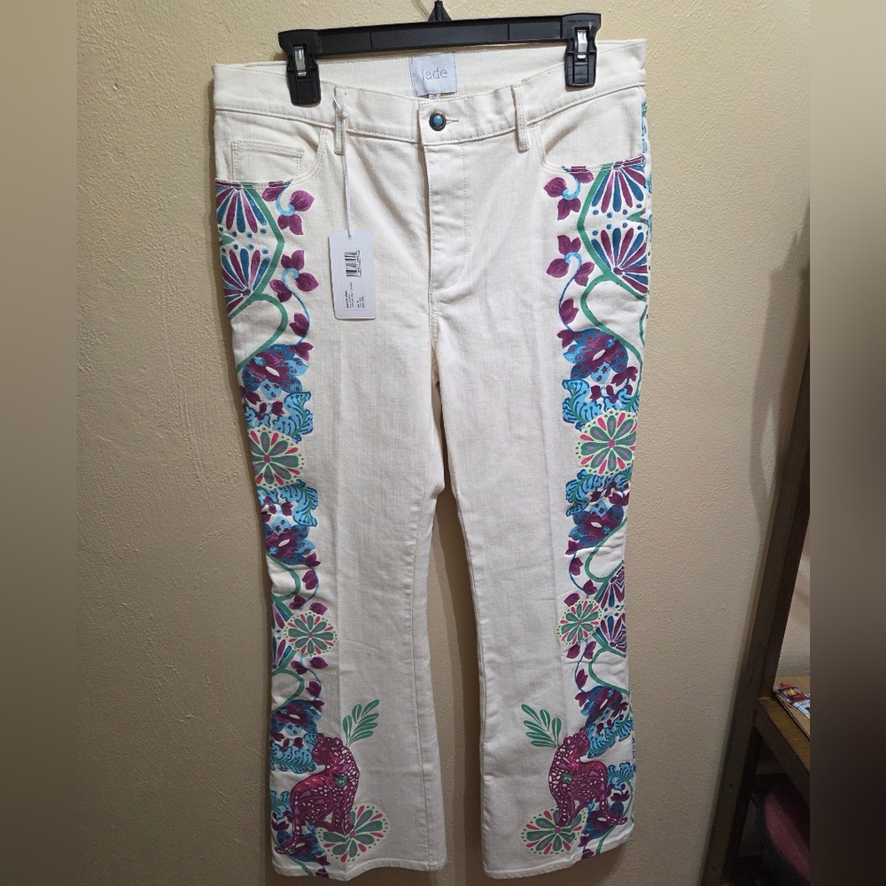 Johnny Was Jade The Flare Jean Leilana Size 29 - Picture 4 of 11